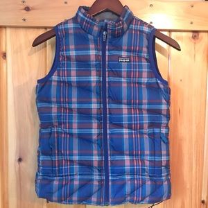 Plaid Patagonia Down Vest